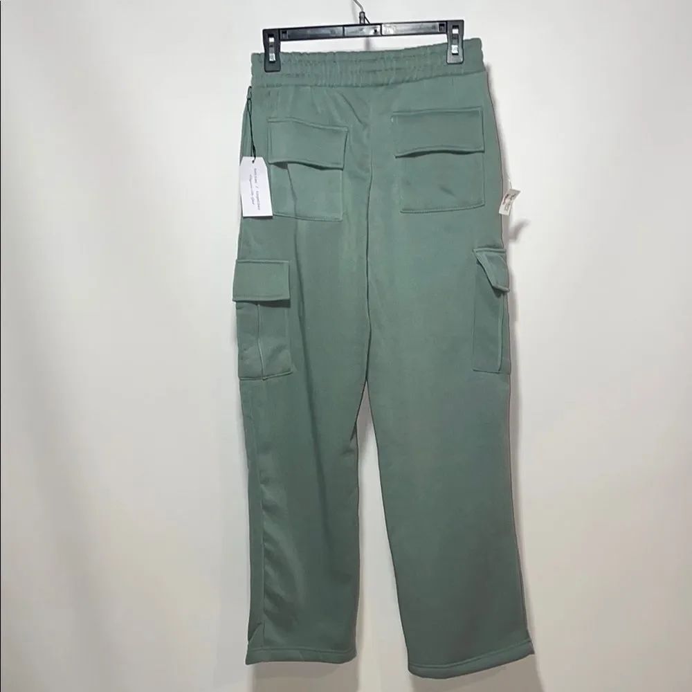 Green Cargo Track Pants - Picture 6 of 10